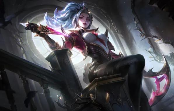 Art, Akali, League of Legends, Skin, LoL, Coven