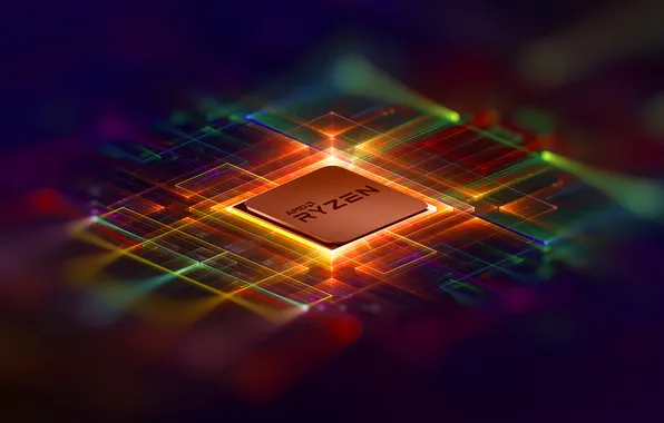 Картинка Colorful, CPU, Technology, Processor, AMD Ryzen