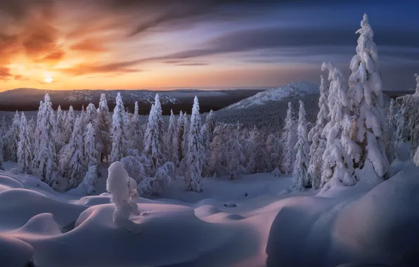 Картинка Russia, Sunrise, Ural, Taganay national park