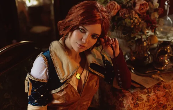 Девушка, Ведьмак, Cosplay, Трисс