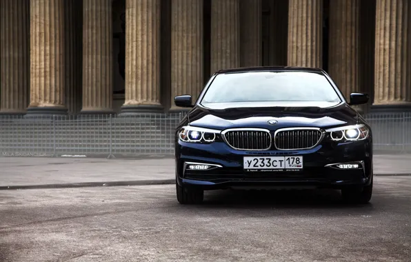 Car, машина, авто, city, туман, гонка, bmw, бмв