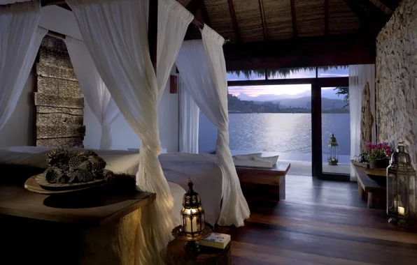 Дизайн, стиль, интерьер, ocean, Water villa