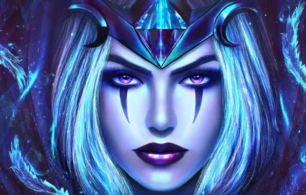 Девушка, лицо, красота, art, league of legends, riven, Exile