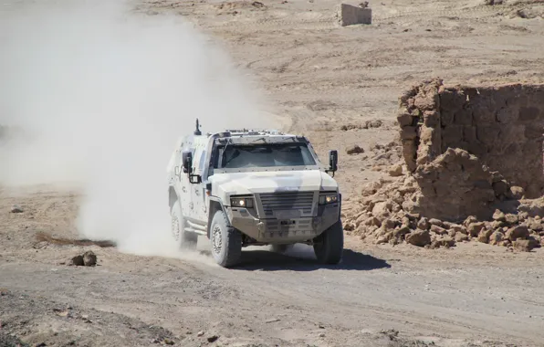 Car, weapon, dust, armored, military vehicle, armored vehicle, armed forces, military power
