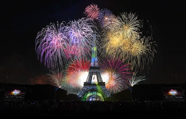 Картинка праздник, Париж, башня