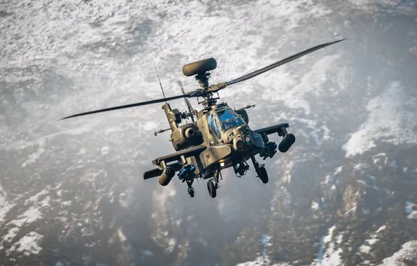 Картинка вертолёт, Apache, ударный, AH-64, «Апач»