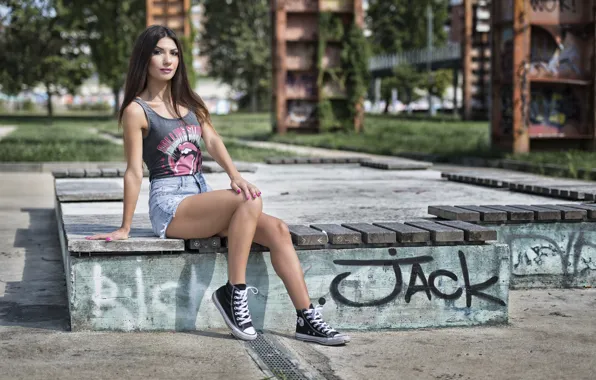 Лето, взгляд, лицо, стиль, модель, волосы, ножки, Daniela