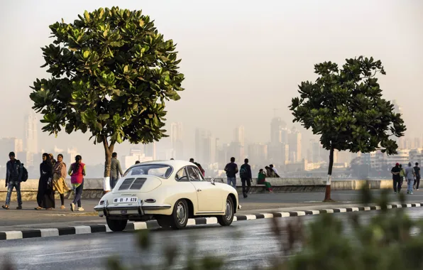 Картинка car, Porsche, trees, 356, Porsche 356 SC Coupe