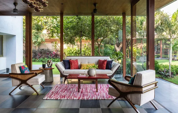 Дизайн, стиль, мебель, интерьер, гостиная, featured, Vadodara bungalow, by Studio Yamini