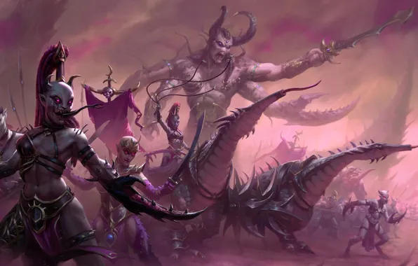 Картинка Warhammer, chaos, demons, Slaanesh