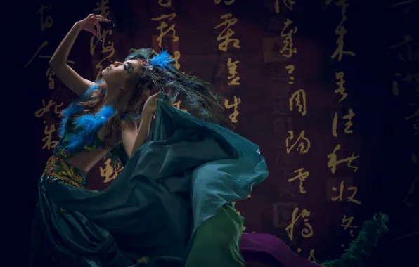 Девушка, стиль, азиатка