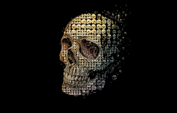 Стиль, фон, череп, skull