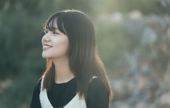 Beautiful, Asian, Model, Smile, Woman, Pretty, Japanese, Pose