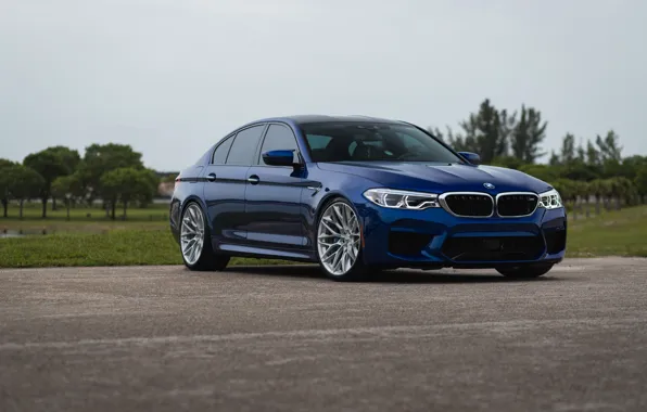 Картинка bmw, blue, m5, f90