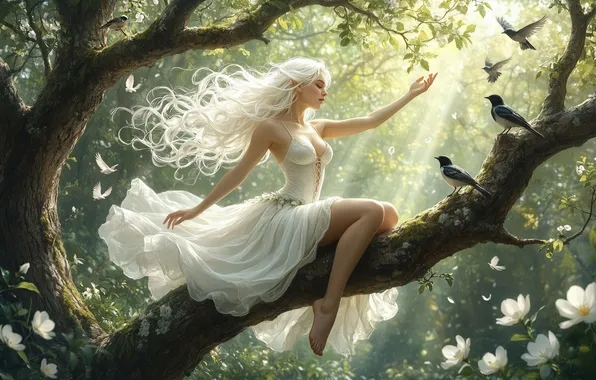 Forest, fairy, tree
