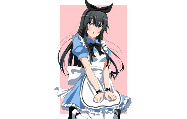 Girl, long hair, dress, anime, blue eyes, beautiful, pretty, attractive