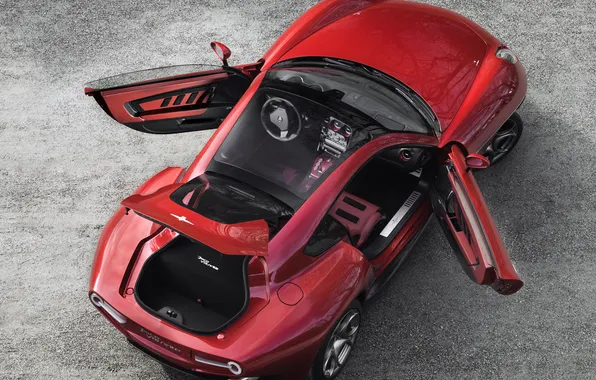 Двери, Alfa Romeo, багажник, открытые, Touring, Disco Volante