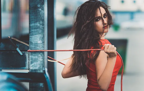 Глаза, взгляд, девушка, модель, брюнетка