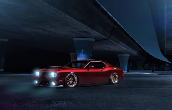 Muscle, Dodge, Challenger, Red, Car, Candy, Front, American