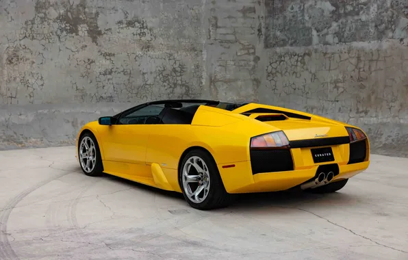 Картинка car, Lamborghini, Lamborghini Murcielago Roadster, italian cars, yellow cars