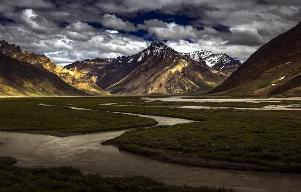 Пейзаж, горы, Leh Ladakh, Zanskar