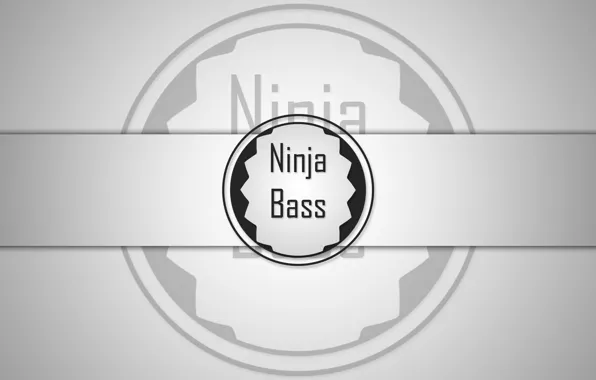 Картинка white, black, Ninja, Bass
