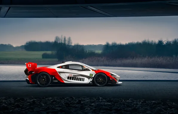 McLaren, GTR, суперкар, вид сбоку, 2018, Ayrton Senna, McLaren P1, MSO