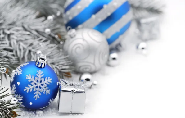 Картинка подарки, украшение, new year, боке, bokeh, Merry Christmas, decoration, Счастливого Рождества