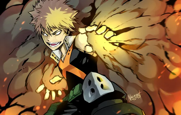 Аниме, арт, парень, Boku no Hero Academia, Моя геройская академия