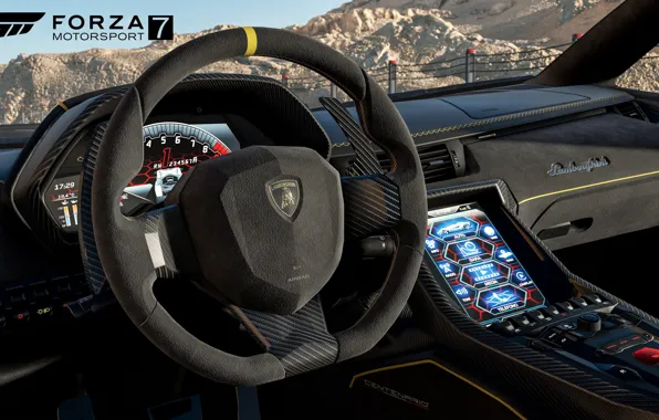 Картинка car, Lamborghini, game, race, speed, Forza Motorsport, Forza Motorsport 7