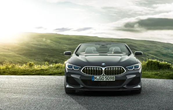BMW, кабриолет, вид спереди, 2018, Cabrio, 8-Series, M850i, XDrive