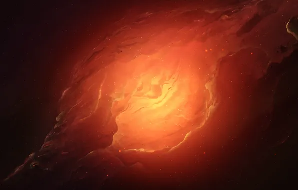 Звезды, Глаз, Космос, Туманность, Fantasy, Planets, Арт, Stars