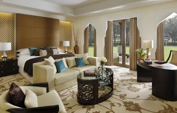 Картинка дизайн, стиль, комната, интерьер, терраса, premiere room with terrace