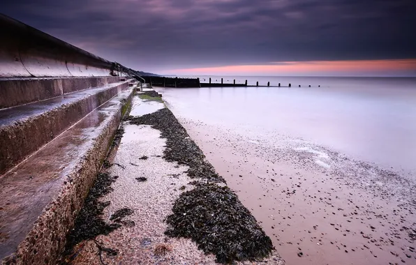 Море, пейзаж, закат