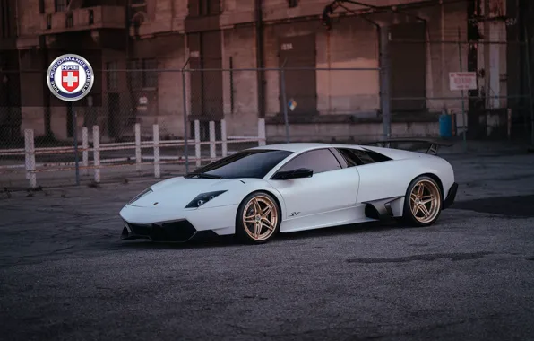 Картинка Lamborghini, with, Murcielago, Gold, HRE, Brushed, S107