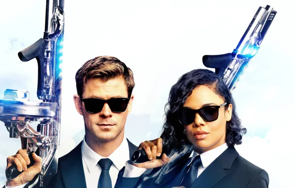 Очки, Крис Хемсворт, Chris Hemsworth, Tessa Thompson, Men In Black International
