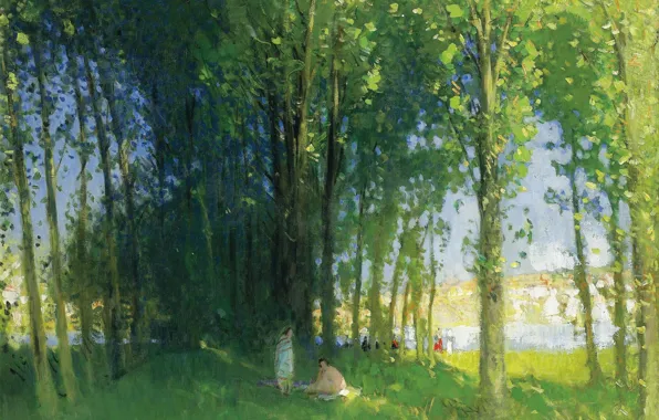 Пейзаж, картина, Пьер Эжен Монтезин, Pierre-Eugene Montezin, Луан в Сен-Мамес