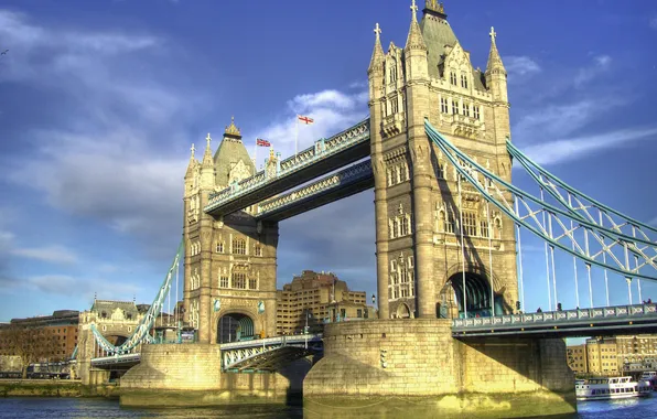 Картинка мост, Лондон, архитектура, Тауэр