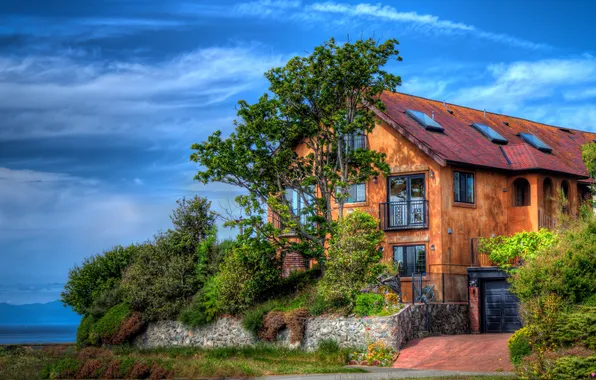 Город, дом, фото, HDR, Канада, особняк, Fairfield Victoria