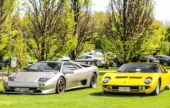 Цвет, Авто, Желтый, Lamborghini, Машина, Классика, Серый, 1971