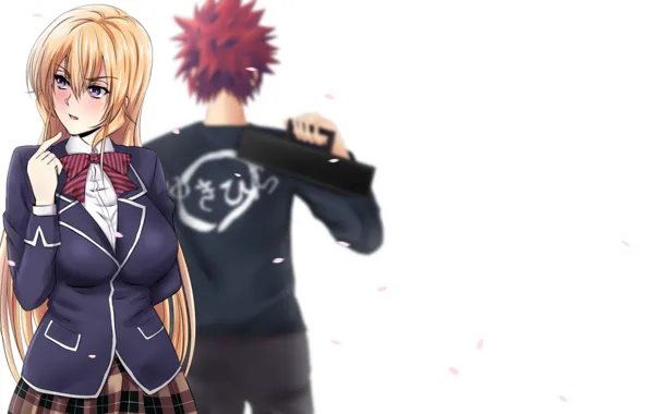 Fanart, Shokugeki no Souma, Nakiri Erina, Yukihira Souma, Food Wars, Pixiv, Fanart From Pixiv