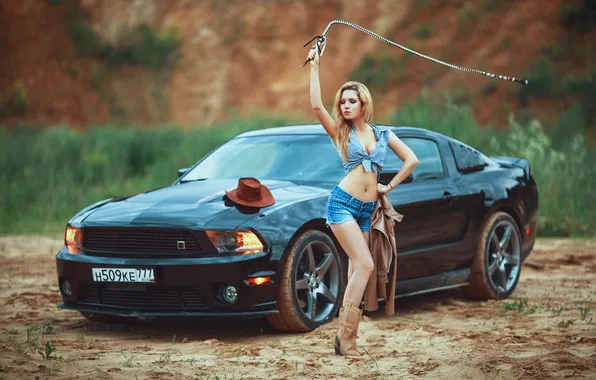 Car, sexy, shorts, woman, beautiful, model, cute, boots