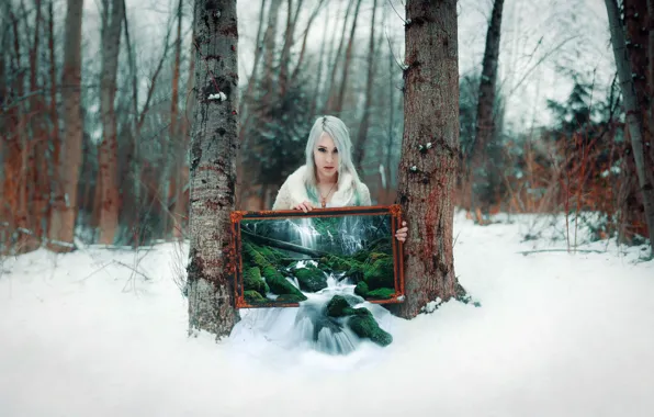 Картинка winter, snow, tree, cold, winter transmissions, grove