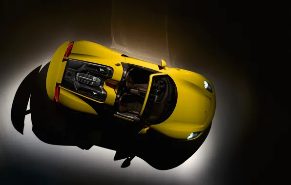 Картинка Porsche, yellow, Spyder, 918, Porsche 918 Spyder, hypercar