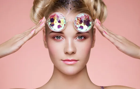 Портрет, макияж, ретушь, Portrait of beautiful young woman