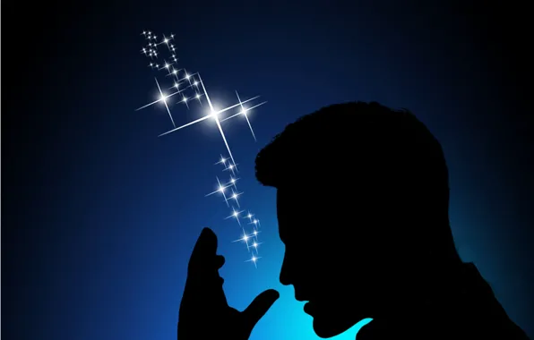 Light, stars, shadow, silhouette, light & shadow
