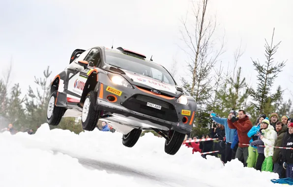 Ford, Прыжок, WRC, Rally, Fiesta, Kubica