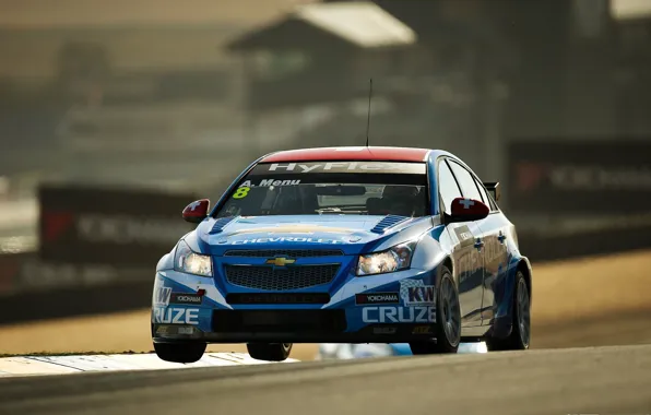Фон, обои, трасса, Chevrolet, гонки, Америка, автомобиль, Cruze