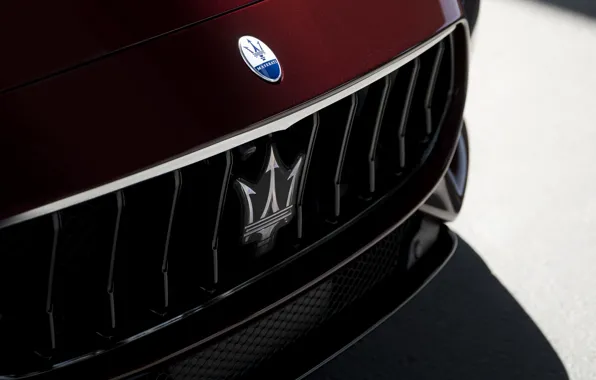 Картинка Maserati, Quattroporte, logo, Maserati Quattroporte Modena