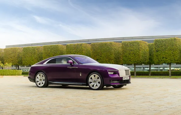 Картинка Rolls-Royce, purple, Spectre, Rolls-Royce Spectre